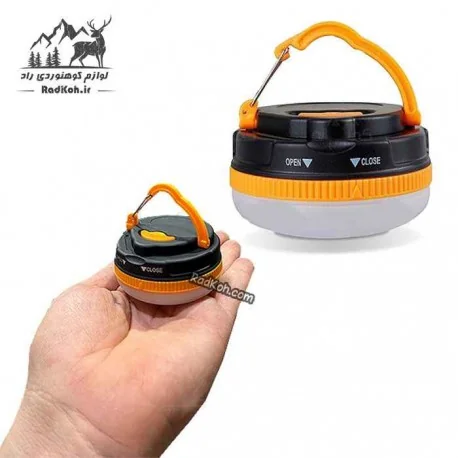 چراغ قابل حمل با نور LED و منبع تغذیه باتری، مناسب طبیعت‌ گردی