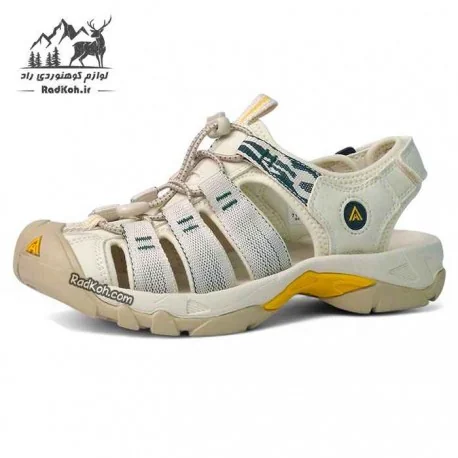 صندل زنانه هامتو مدل 710445B-24 رنگ کرم(بژ)/سبز