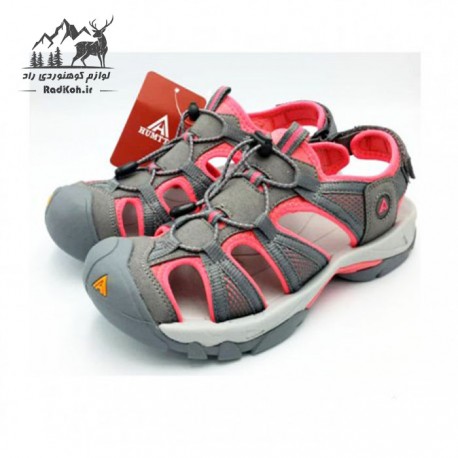 صندل پیاده روی زنانه هومتو مدل humtto 710452B-1 رنگ طوسی صورتی