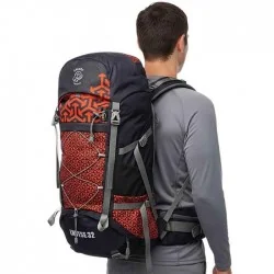 کوله پشتی 32 لیتری مدل لوتسه صخره رنگ نارنجی/مشکی