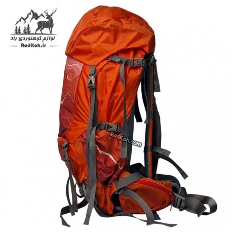 کوله پشتی 55 لیتری صخره مدل رایز با بند کمری پهن و پددار برای توزیع وزن