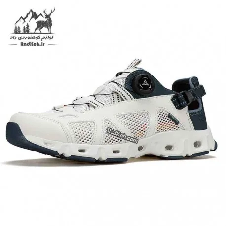 کفش صندل زنانه هامتو مدل 660426B-6 رنگ سفید/سرمه ای