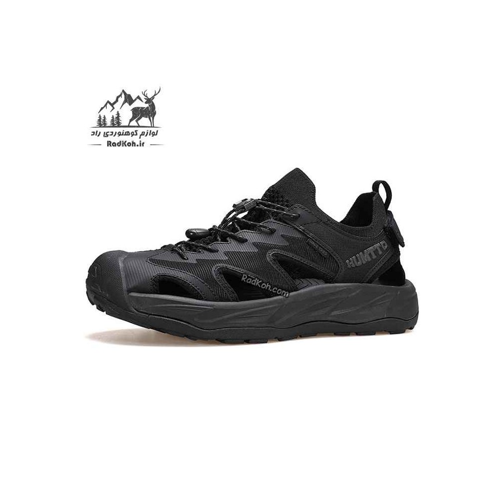 صندل جلو بسته هامتو زنانه مدل 760763B-1 رنگ مشکی