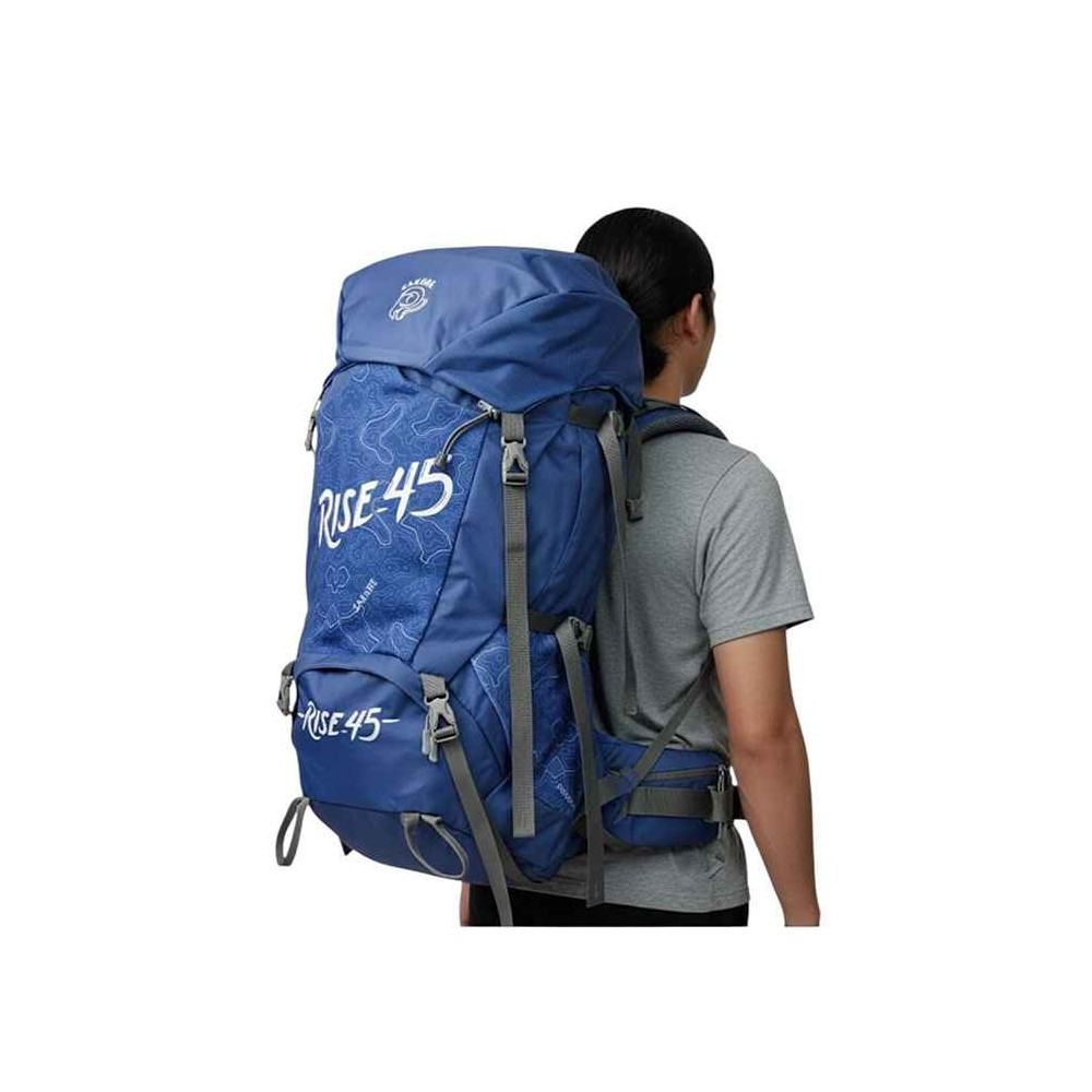 کوله پشتی حرفه ای 45 لیتری صخره مدل رایز رنگ آبی