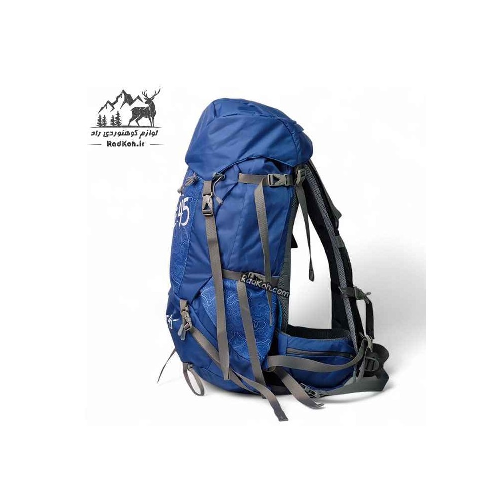 کوله پشتی 45 لیتری صخره مدل رایز همراه ایده‌آل برای کوهنوردی و ماجراجویی در طبیعت