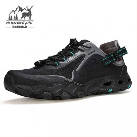 کفش صندل پیاده روی زنانه هامتو مدل 660893B-1 رنگ مشکی/طوسی