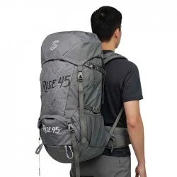 کوله کوه نوردی 45 لیتری صخره مدل رایز رنگ طوسی