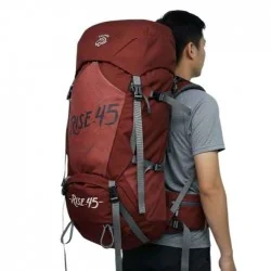 کوله 45 لیتری صخره مدل رایز رنگ آجری