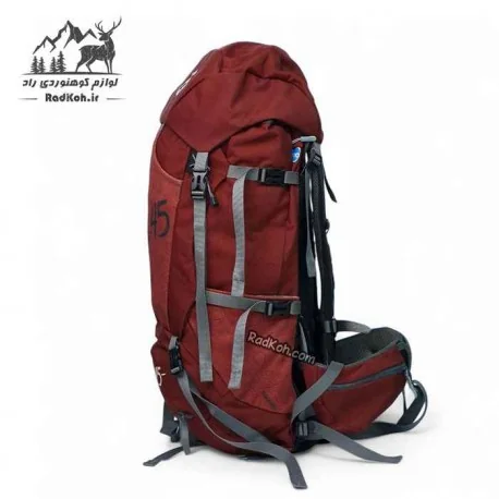 کوله 45 لیتری صخره مدل رایز با بندهای فشرده‌سازی و سگک‌های مقاوم