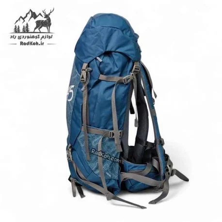 کوله صخره مدل رایز 45 لیتر با طراحی مقاوم در برابر رطوبت و باران