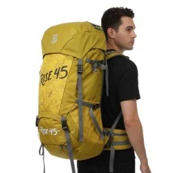 کوله پشتی صخره مدل رایز 45 لیتری رنگ خردلی