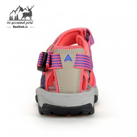 صندل جلو بسته زنانه هومتو مدل humtto 9602-1 رنگ طوسی/صورتی