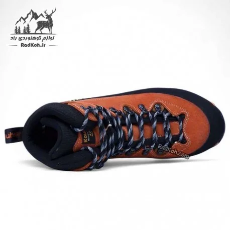 کفش ساقدار کوهسار مدل تفتان دو دانسیته رنگ نارنجی