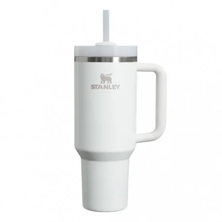 ماگ نی دار 1.18 لیتری استنلی مدل Quencher H2.0 Tumbler رنگ سفید