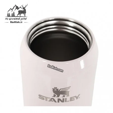 بطری آب استنلی 590 میلی لیتر سازگار با جا لیوانی خودرو