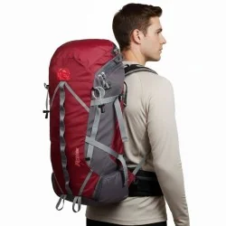 کوله پشتی مسافرتی 30 لیتری قایا مدل آلپ رنگ زرشکی