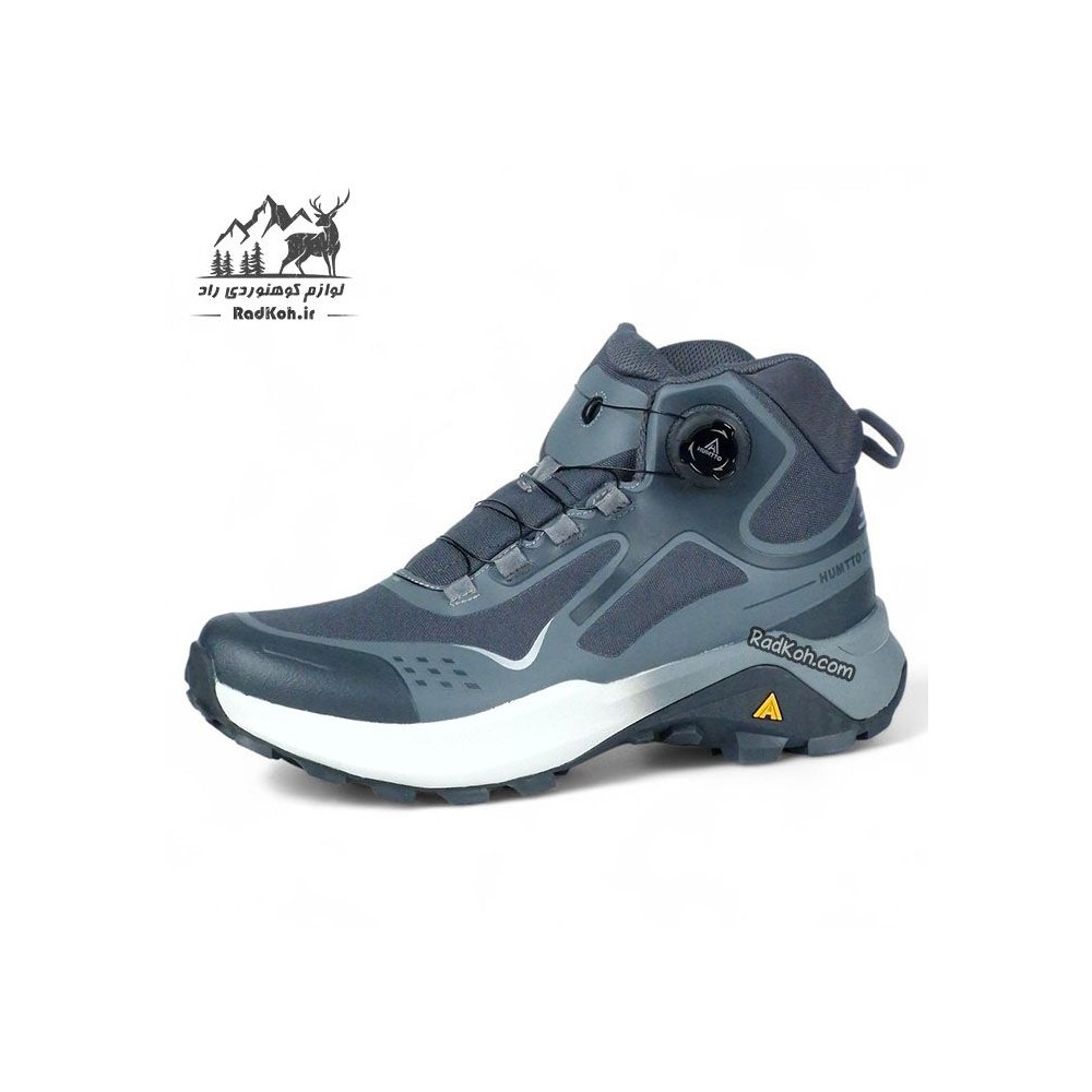 کفش مردانه هامتو مدل 260920A-1 بند دیسکی خاکستری تیره