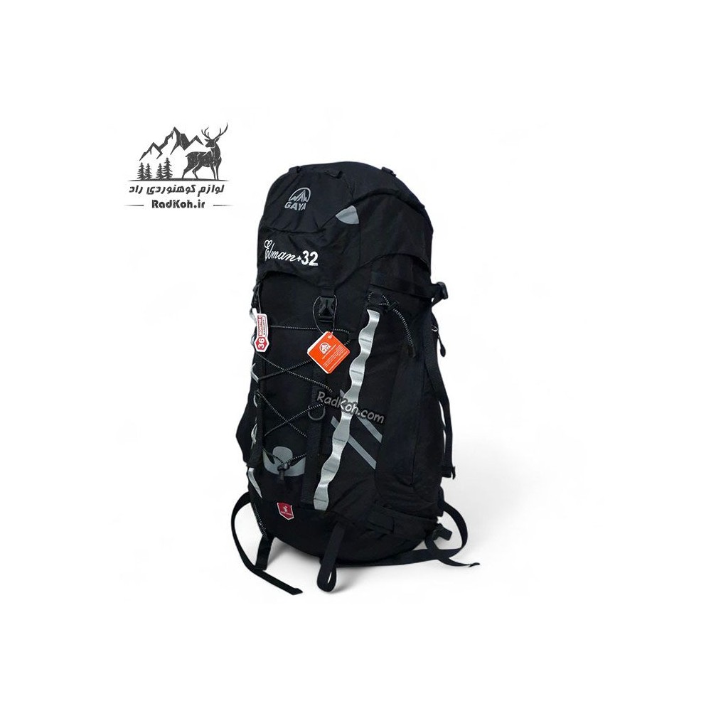 کوله پشتی 32+ لیتری قایا مدل ایلمان رنگ مشکی