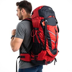 کوله پشتی قایا 45+ لیتری مدل قاید رنگ قرمز