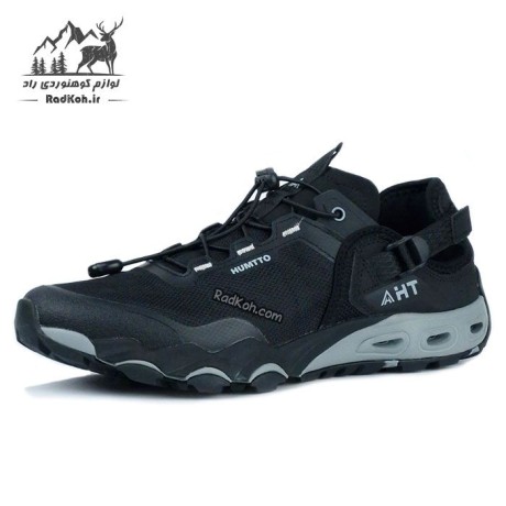 کفش صندل تابستانی مردانه هامتو مدل 640717A-12 مشکی/طوسی