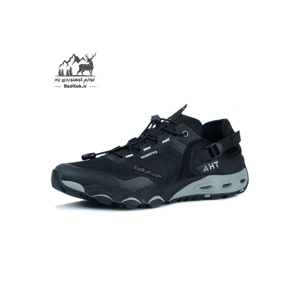 کفش صندل تابستانی مردانه هامتو مدل 640717A-12 مشکی/طوسی