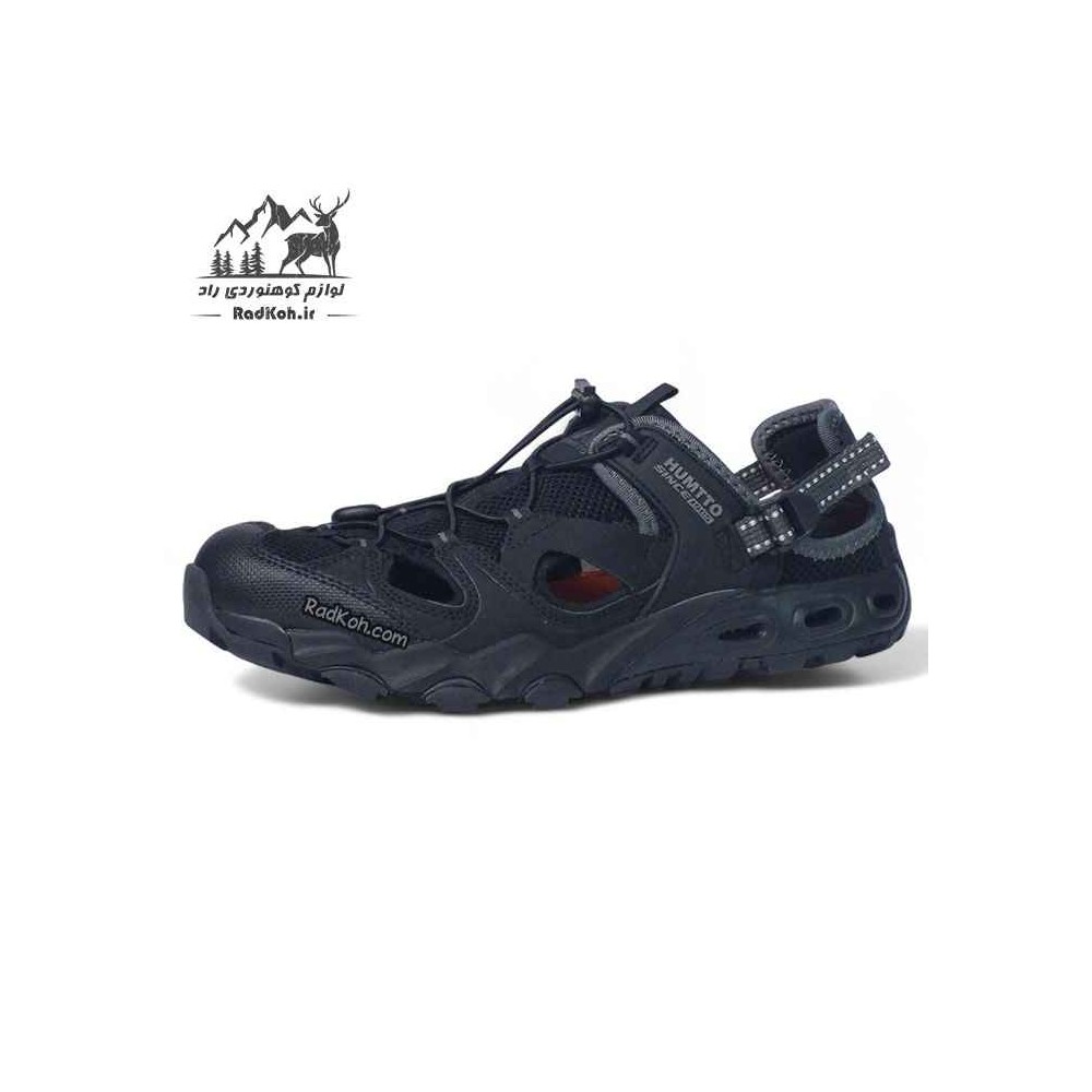 کفش صندل زنانه هامتو مدل 630261B-14 مشکی/طوسی