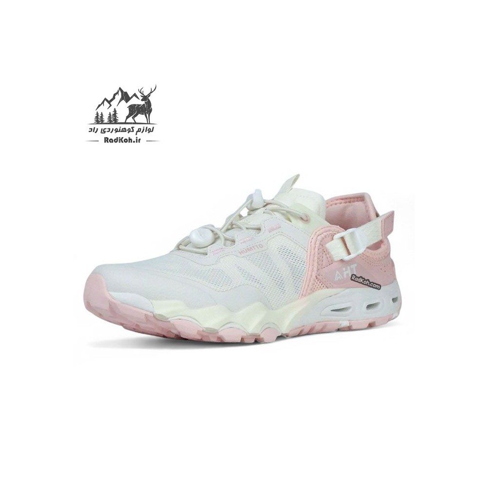 کفش صندل تابستانه زنانه هامتو مدل 640717B-15 سفید/صورتی