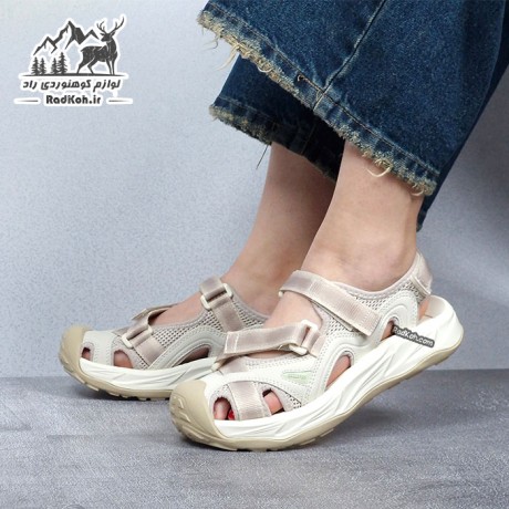 صندل زنانه هامتو مدل 770391B-2 کرم(بژ)/یاسی