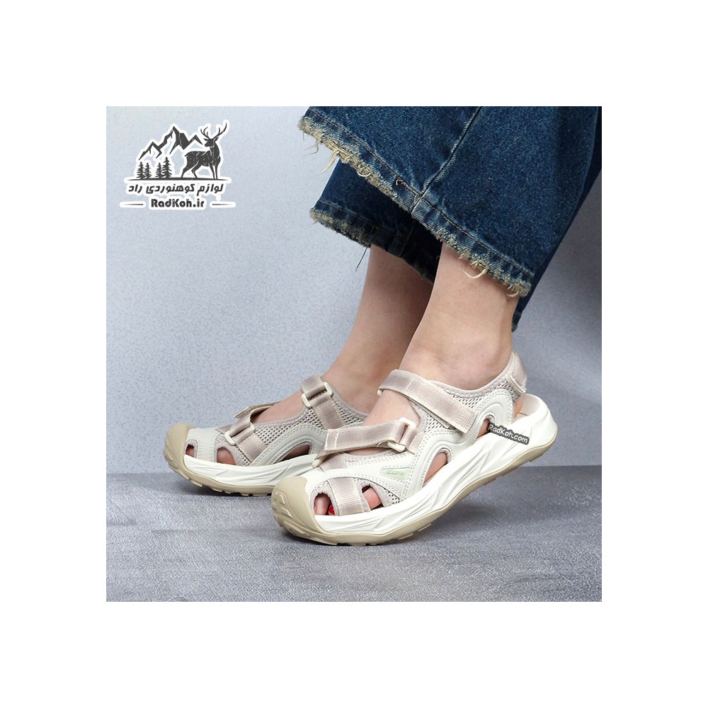 صندل زنانه هامتو مدل 770391B-2 کرم(بژ)/یاسی