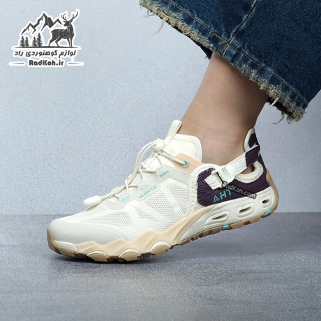 کفش صندل زنانه پیاده روی هامتو مدل 610395B-8 کرم(بژ)/بنفش
