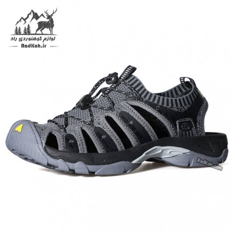 صندل کوهنوردی مردانه هامتو مدل 710096A-1 رنگ خاکستری تیره