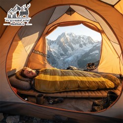 کیسه خواب قایا الیاف 300 نایت لایت رنگ سبز زیتونی/زرد