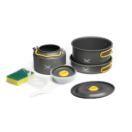 ست ظروف اسنوهاک دو نفره مدل SN-T112-3 رنگ زرد