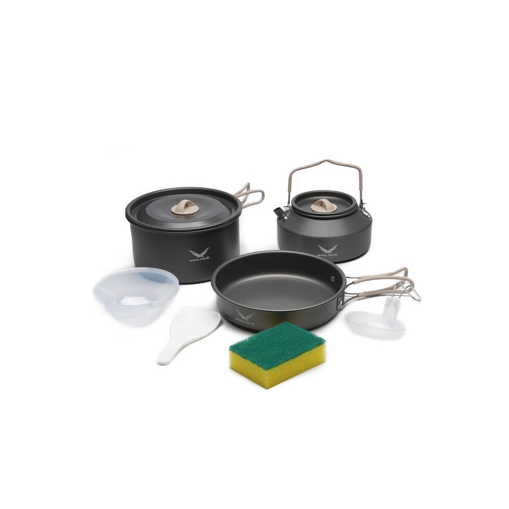 ست ظروف اسنوهاک مدل SN-T112-5 دو نفره رنگ کرم
