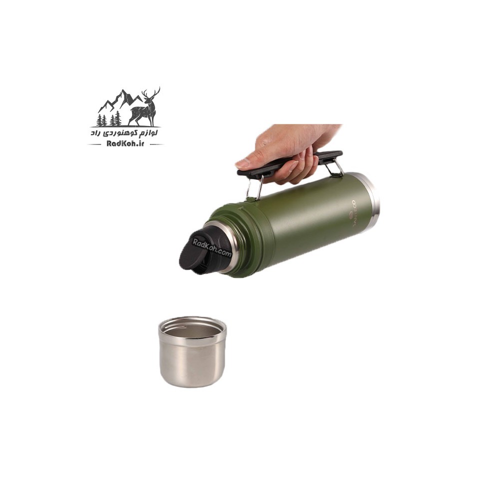 فلاسک سانتکو ۱ لیتر مدل Aspen کد HY-1000-16-3 دهانه عریض برای استفاده و نظافت آسان‌تر