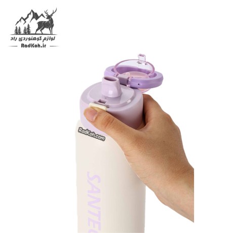 بطری آب سانتکو مدل Gemini ظرفیت 750 میلی لیتر کد HGD-750-021-5 مناسب ورزش و استفاده روزمره