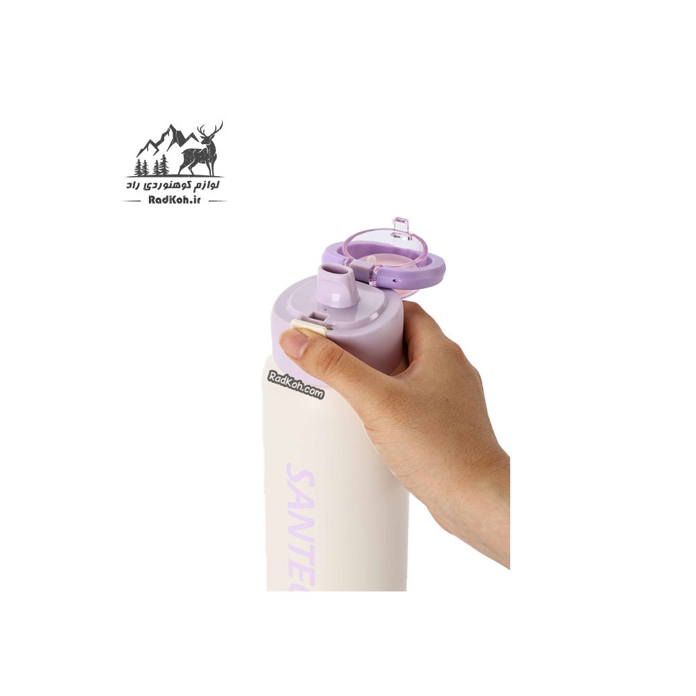 بطری آب سانتکو مدل Gemini ظرفیت 750 میلی لیتر کد HGD-750-021-5 مناسب ورزش و استفاده روزمره