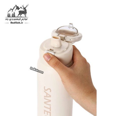 بطری دوجداره سانتکو مدل Gemini ظرفیت 750 میلی لیتر کد HGD-750-021-6 مناسب ورزش و سفر