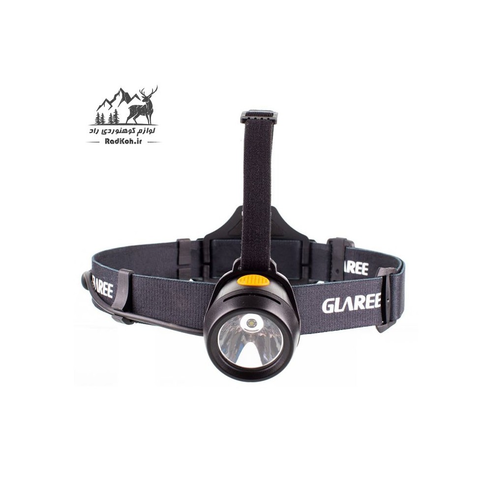 چراغ پیشانی هدلایت شارژی کوهنوردی گلاری مدل M30 رنگ مشکی