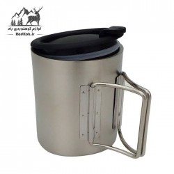 لیوان استیل دوجداره درب دار کوهنوردی اسنوهاک کد SN-M2