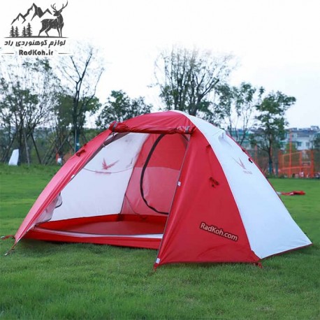 چادر دوپوش کوهنوردی 4 نفره SNOWHAWK مدل دیسکاوری رنگ قرمز