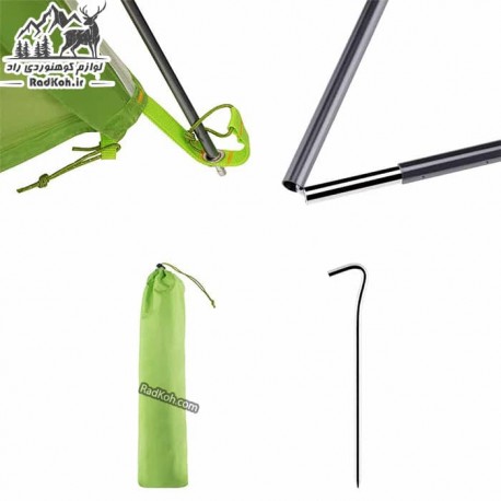 چادر دوپوش کوهنوردی دو نفره SNOWHAWK مدل دیسکاوری رنگ سبز