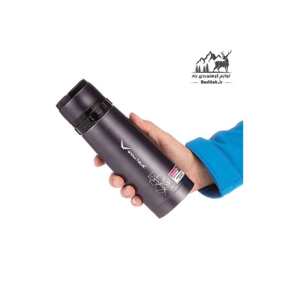 فلاسک کوهنوردی 800ml وکیوم اسنوهاک snowhawk مدل SN-F310 رنگ خاکستری