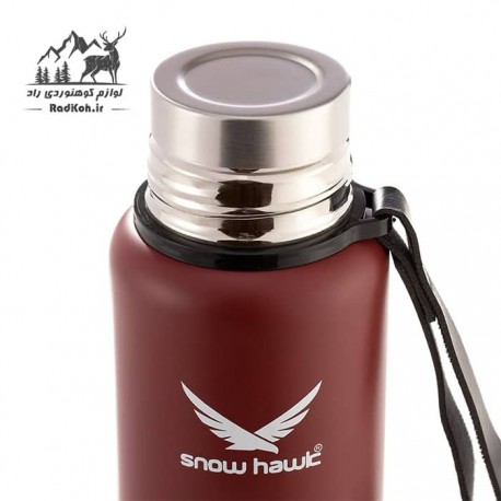 فلاسک کوهنوردی 750ml اسنوهاک snow hawk مدل SN-F410 رنگ زرشکی