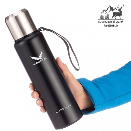 فلاسک کوهنوردی 1.2 لیتری اسنو هاوک snow hawk مدل SN-F110 رنگ مشکی