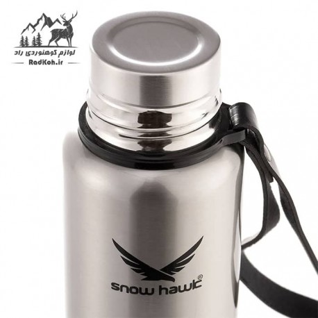 فلاسک کوهنوردی 1.2 لیتری اسنو هاوک snow hawk مدل SN-F110 رنگ نقره ای