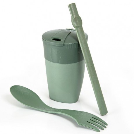 خرید ست لیوان نی قاشق لایت مای فایر مدل Rekit BIO رنگ سبز