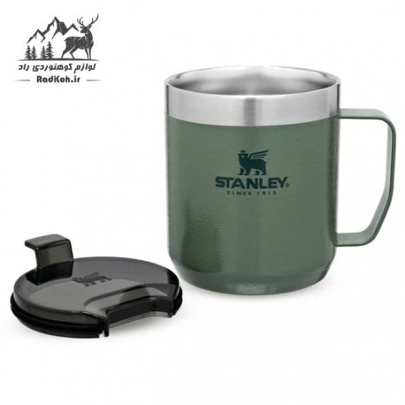 ماگ کوهنوردی 35ml کلاسیک استنلی مدل Camp Mug .35L رنگ سبز