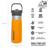 ماگ سفری استنلی مدل Flip Straw Water Bottle 0.65L رنگ نارنجی