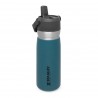 ماگ سفری استنلی مدل Flip Straw Water Bottle 0.65L رنگ آبی فیروزه ای